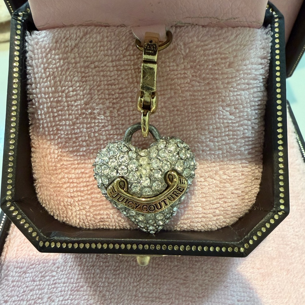 Juicy Couture Crystal Heart Charm